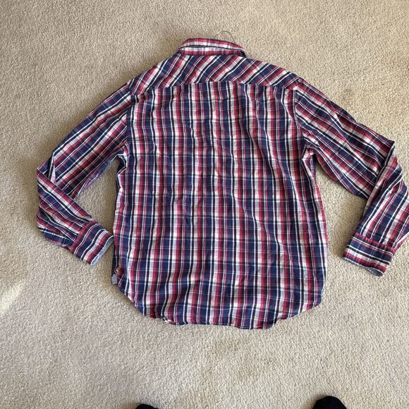 Canterbury of New Zealand Plaid Button Up Long Cotton Sleeve Shirt | Mens XL - Picture 6 of 9